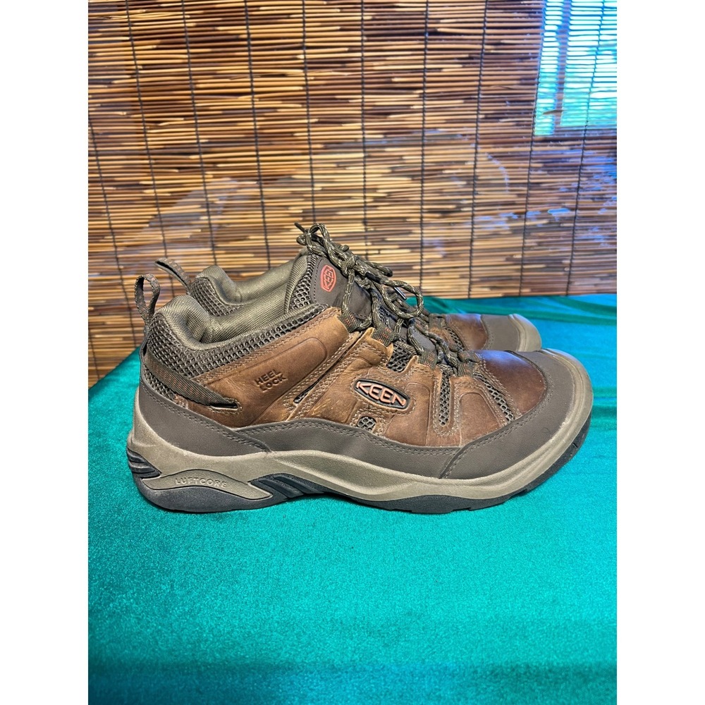 Keen Circadia Vent Men's Hiking Shoes Brown Leather Size 11.5 Wide